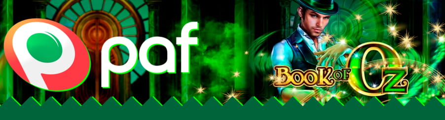 Casino Paf regala dinero real con la slot Book of Oz