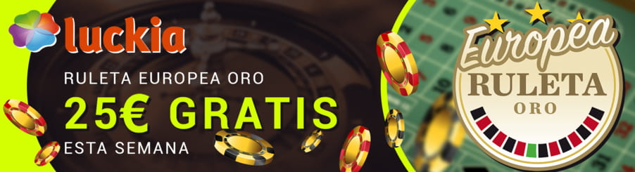 25€ gratis con la Ruleta Europea Oro