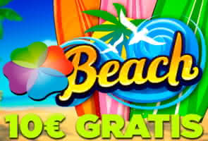 Luckia regala 10€ gratis con la slot Beach | Neon Slots