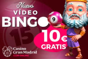 Casino Madrid Regala 10€ para Jugar al Bingo - Neon Slots